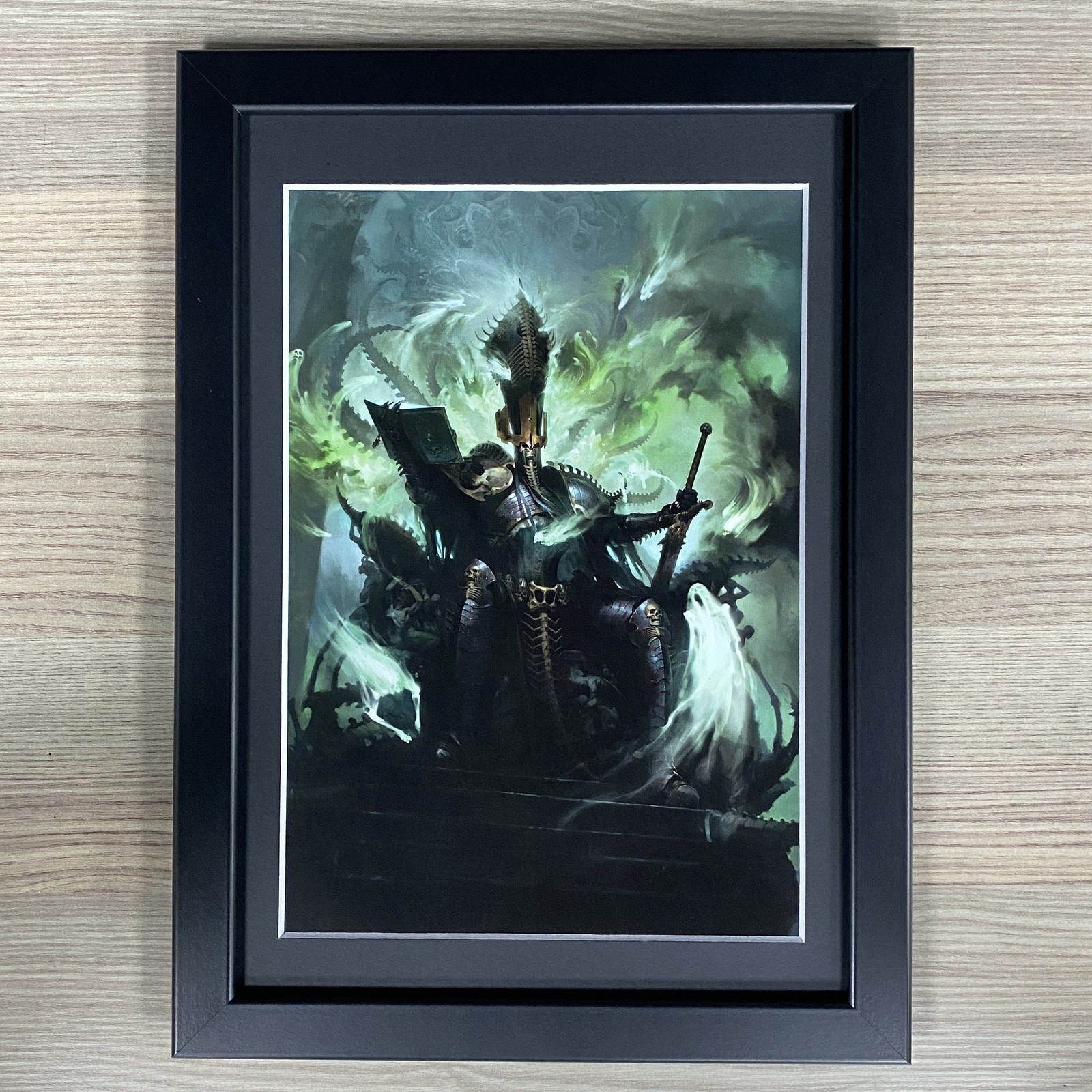NAGASH FRAMED ART SUPREME LORD OF THE UNDEAD WARHAMMER AGE OF SIGMAR OLD WORLD