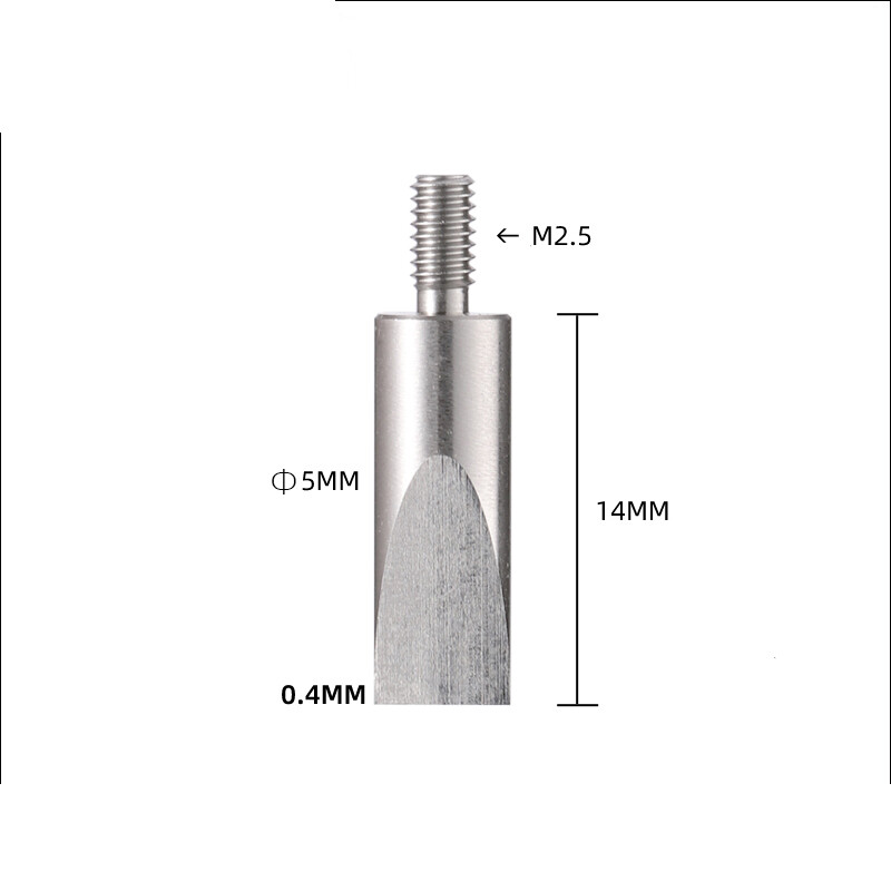 Knife Edge Point Contact Points for Dial Indicator Depth Gauge M2.5 Diameter 5mm