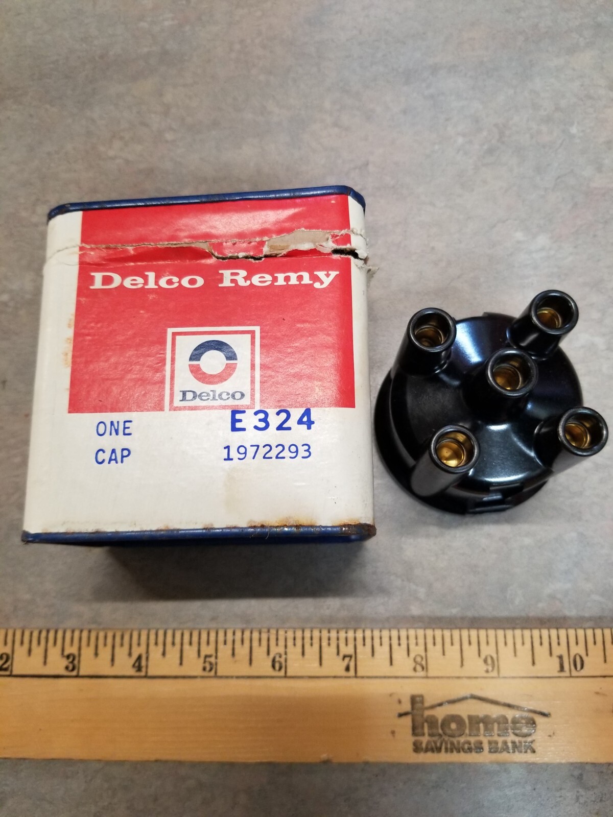 NEW OLD STOCK OEM Delco 1972293 Distributor Cap E324 With opened tin box