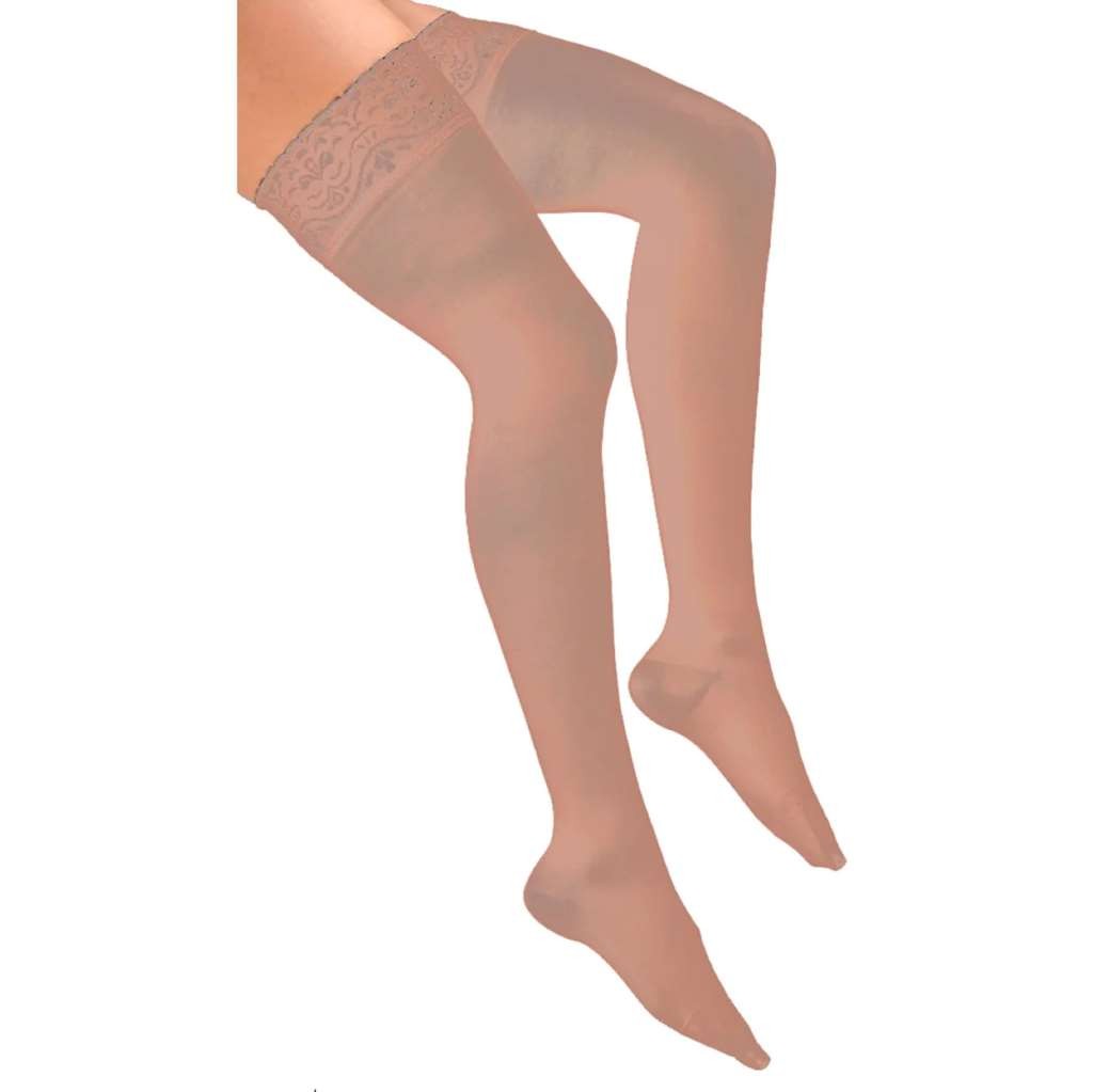 Activa Soft Fit Thigh High Lace Top 20-30mmHg (Beige) Queen Size
