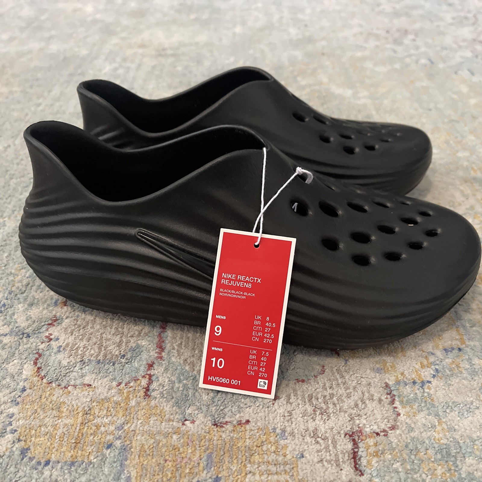 *NEW* Men NIKE ReactX Rejuven8 Black/Black/Black (HV5060 001) Men’s Size US 9