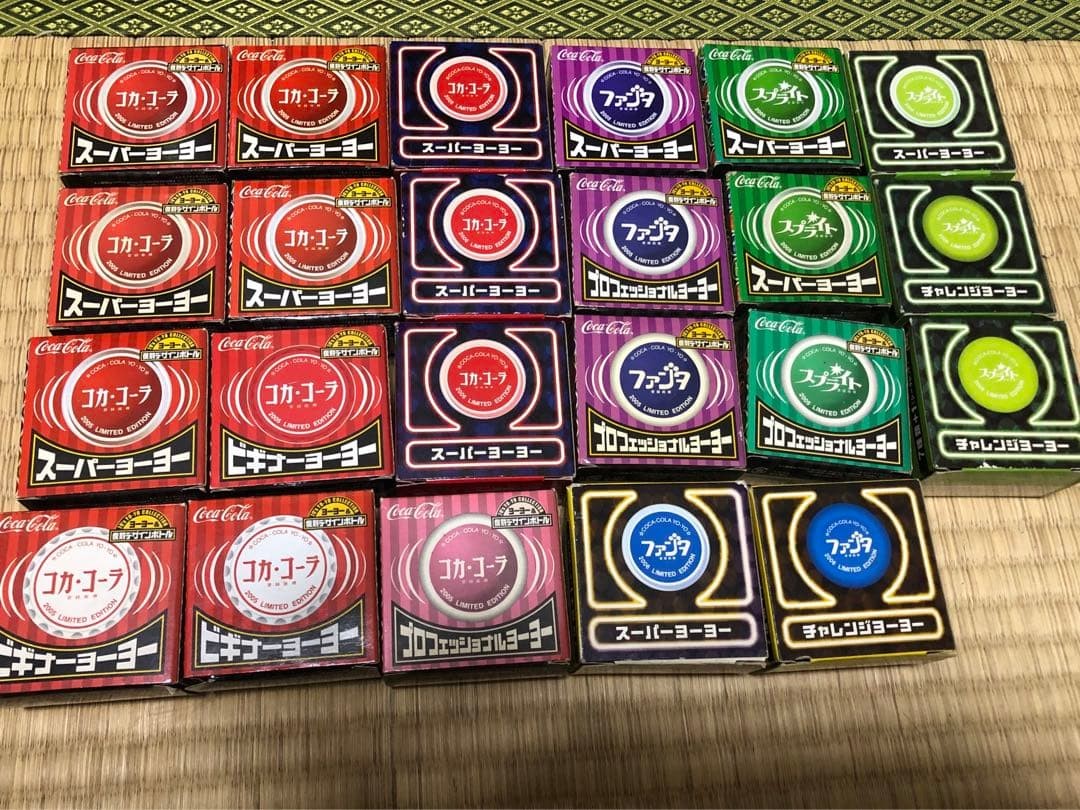 Rare Coca-Cola Yo-Yo Collection Lot 21pcs Coke Fanta Sprite Promo Bag Japan