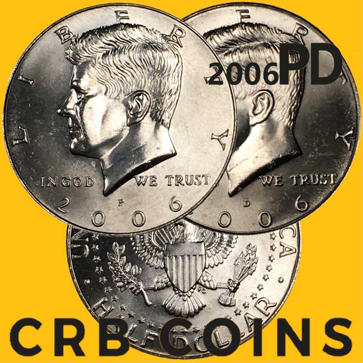 2006 P&D Kennedy Half Dollar 2 Coin Set - (BU) KM#A202b - HD06PD