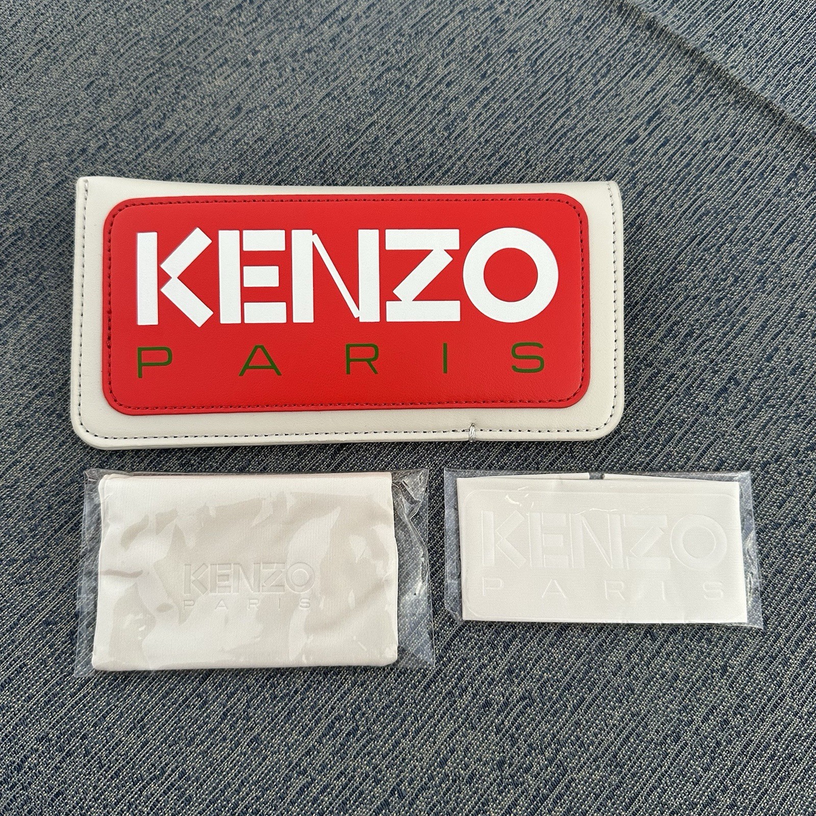 New Authentic Kenzo Paris Luxury Eyewear Soft Case Sunglasses Dust Cloth Bag Set