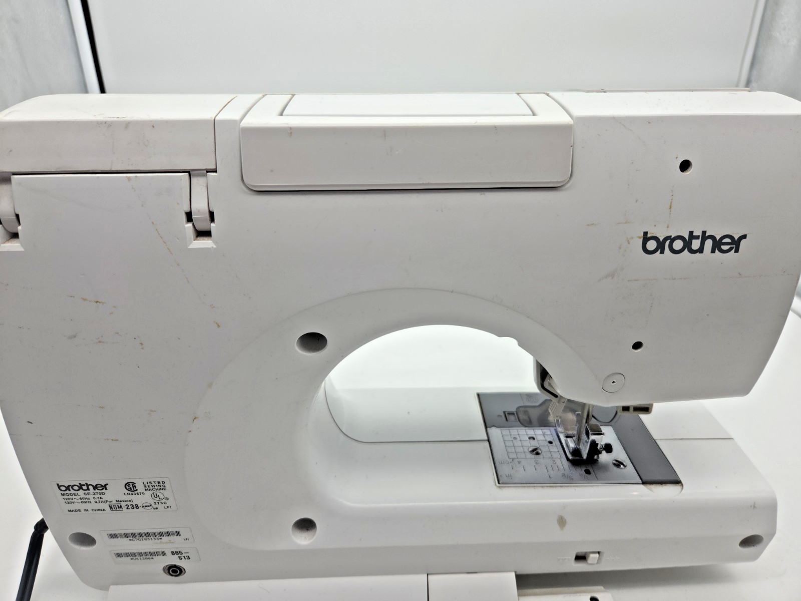 Brother SE-270D Computerized Sewing Embroidery Machine Powers On UNTESTED PARTS