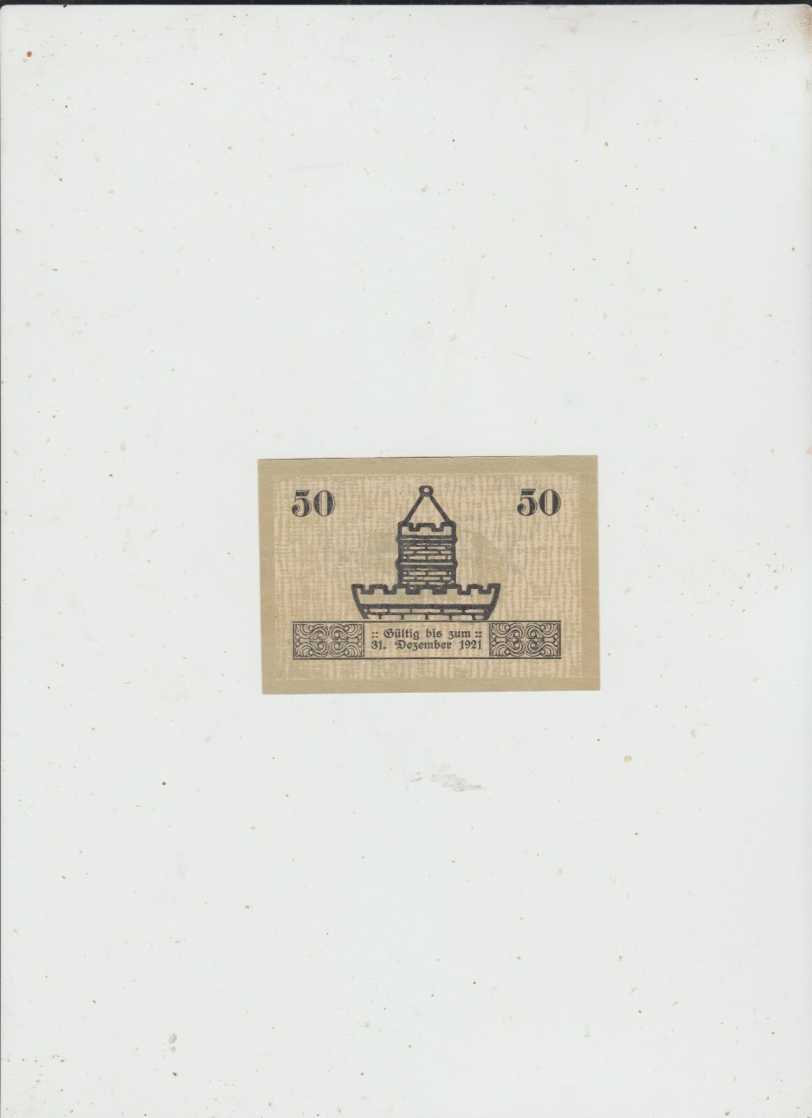 UBIGAU 50pfg 1921