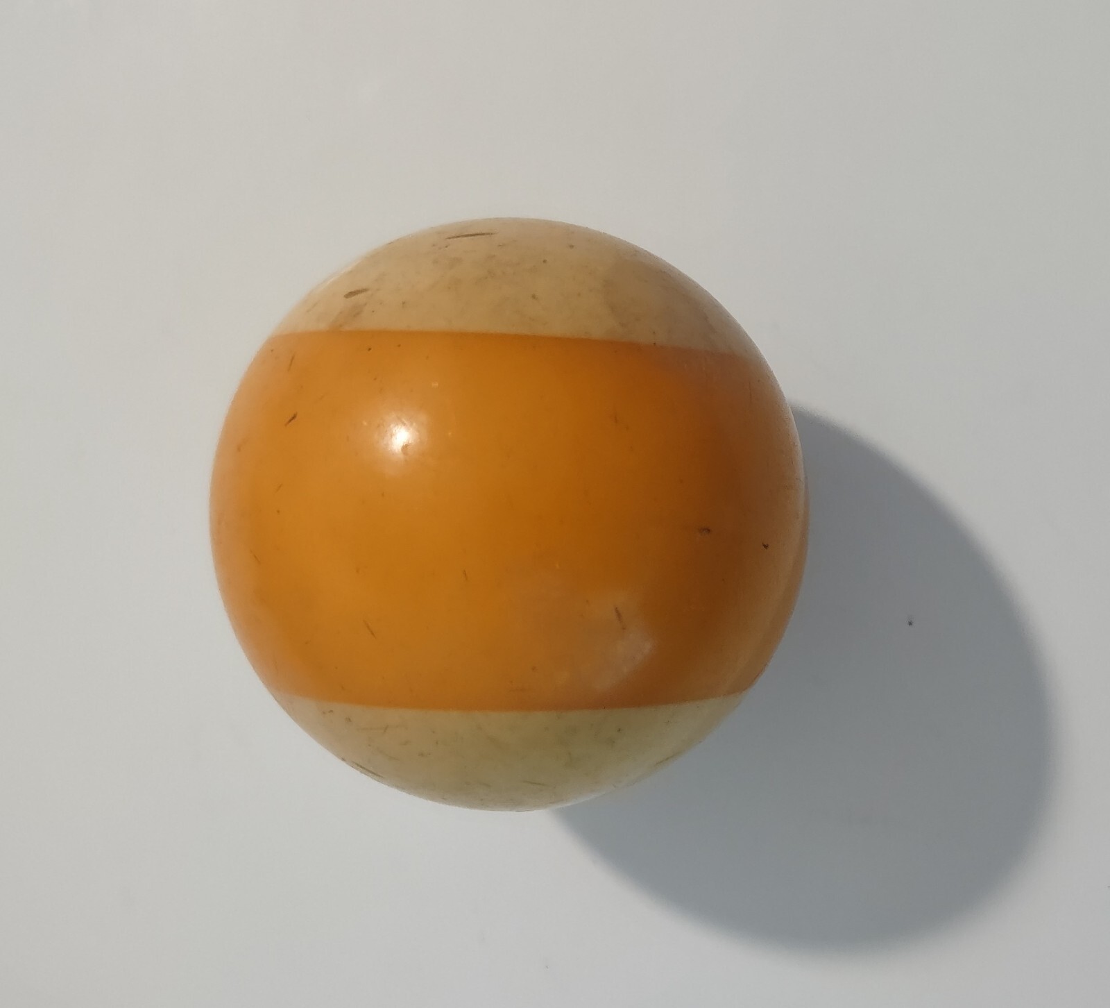 Vintage Bakelite Billiard Ball Pool Ball Butterscotch 9