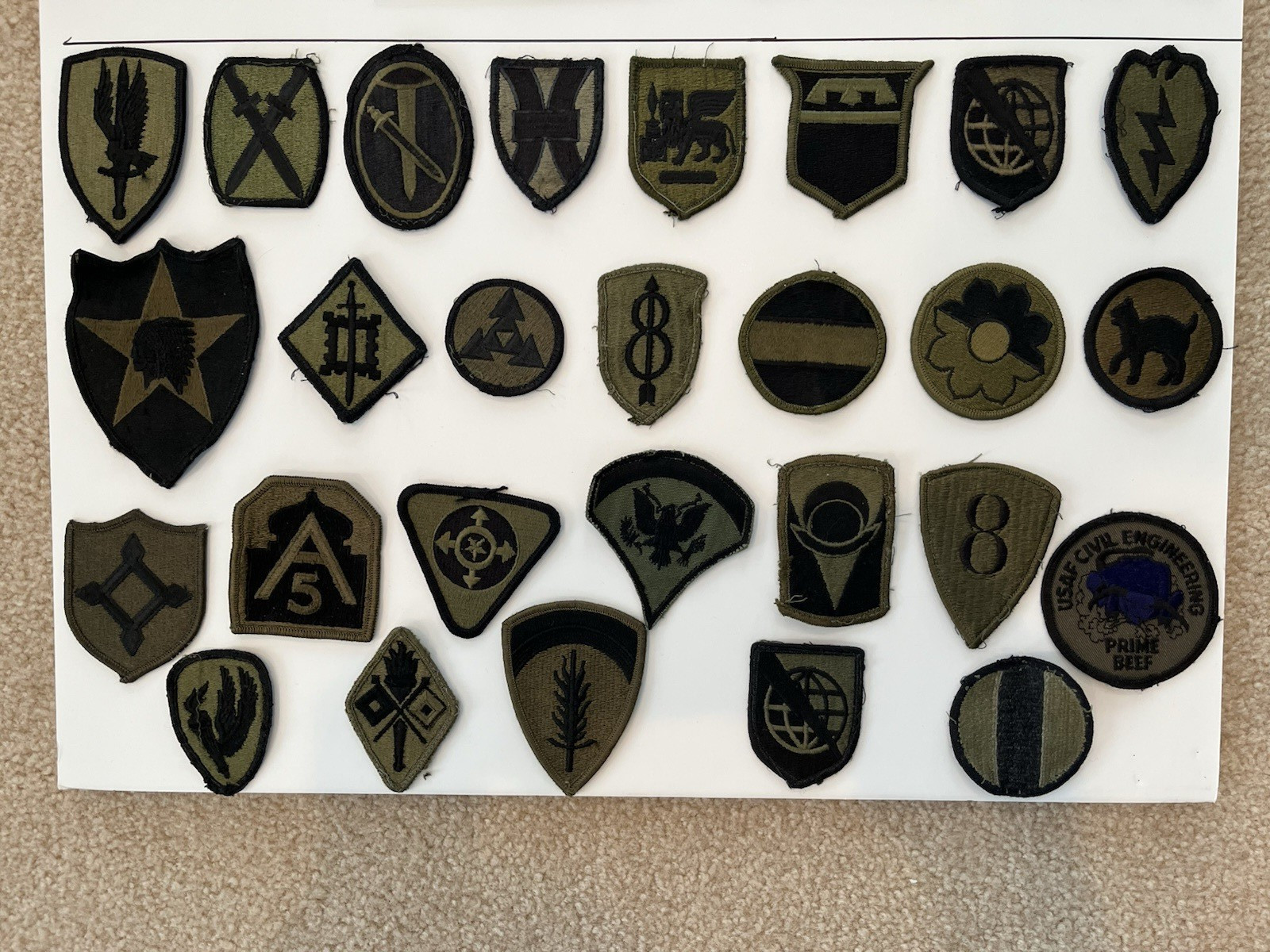 Collection of US Military Patches
