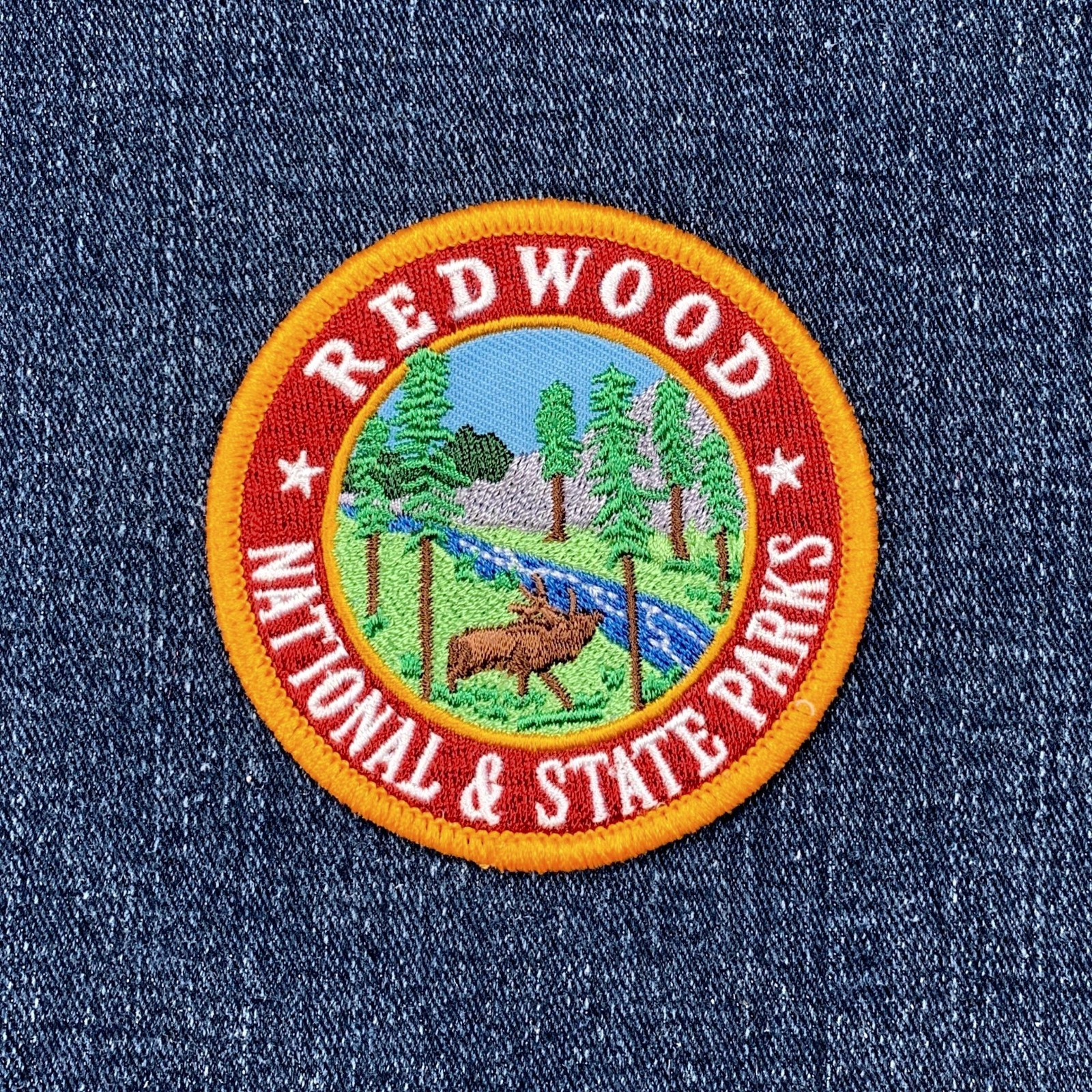 Redwoods National & State Park Patch - Embroidered California Giant Sequoia Tree