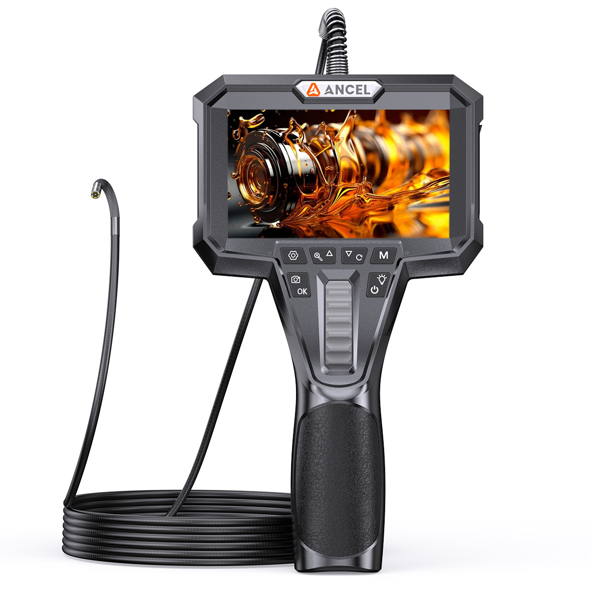 ANCEL AN303 210° Articulating Inspection Endoscope 1080P HD Borescope Camera