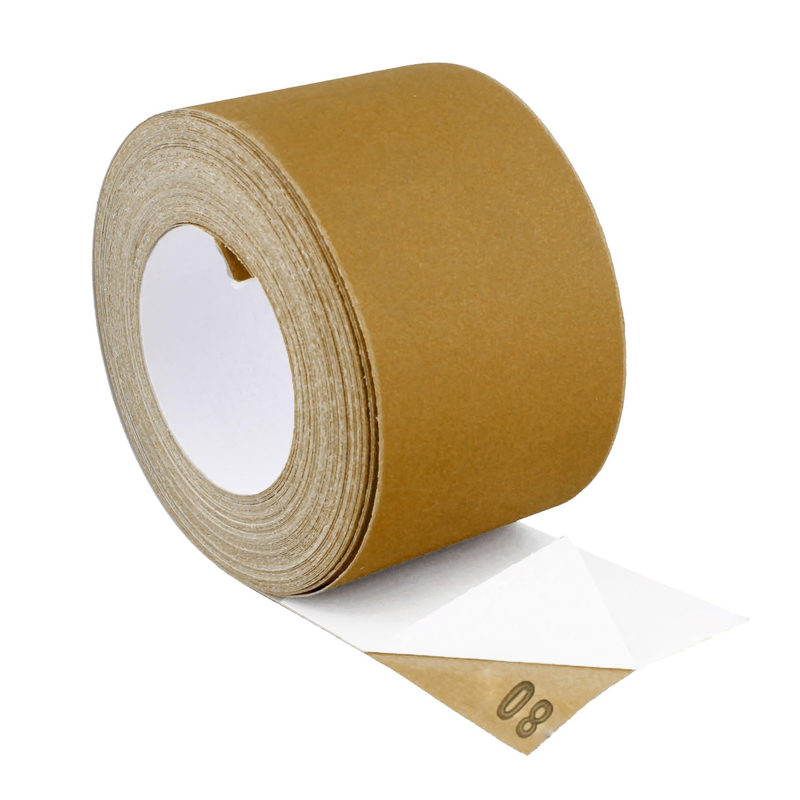 ABN 80-Grit Adhesive Sandpaper Roll 2.75"x20Yd Aluminum Oxide Sticky Back