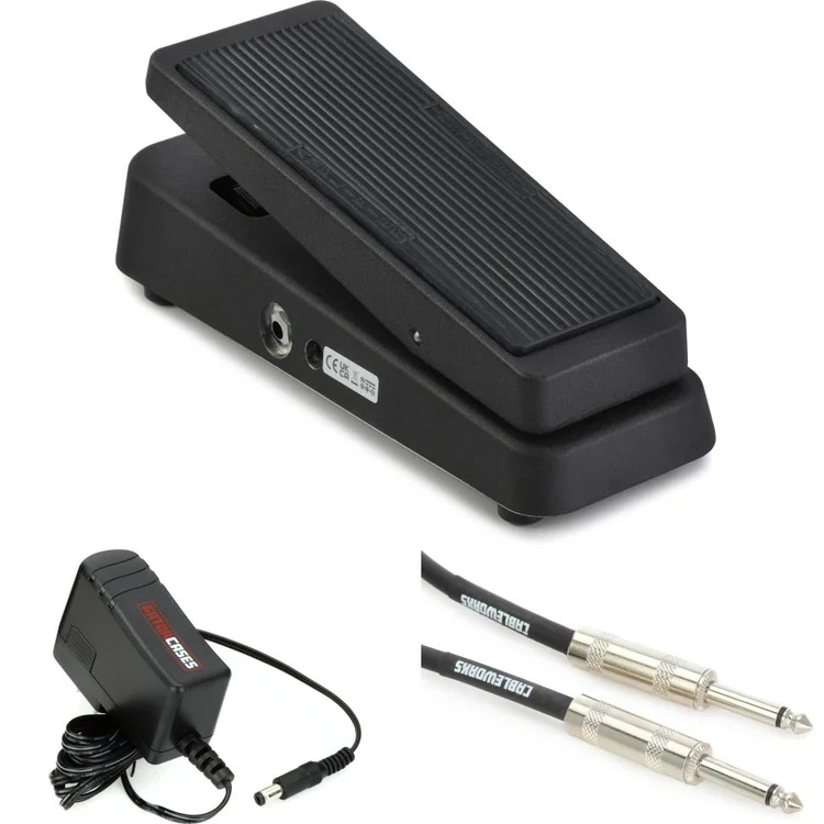 Dunlop GCB95F Cry Baby Classic Wah Pedal with Power Supply and Cable