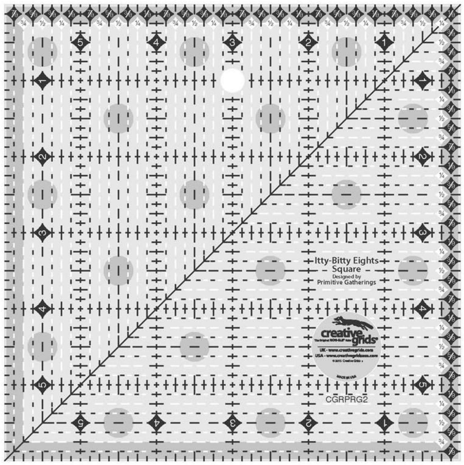 6x6 Inch Quilter's Square Ruler for Precision Crafting