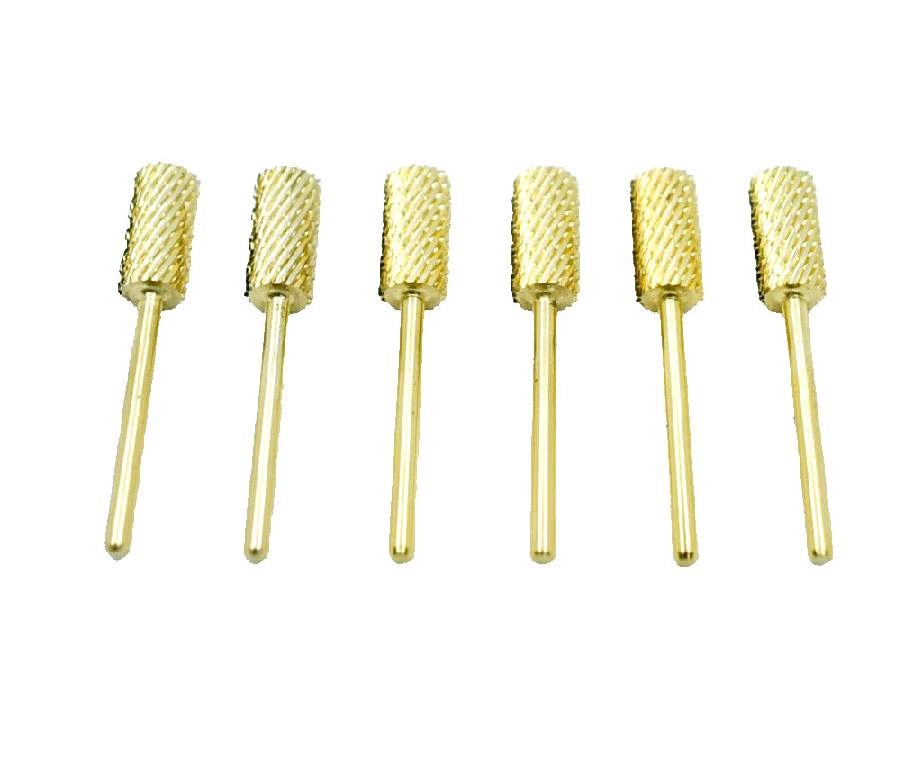 Startool Acrylic Nail Drill 3/32" STXX Super EX. Coarse Gold ( 6 Pieces )