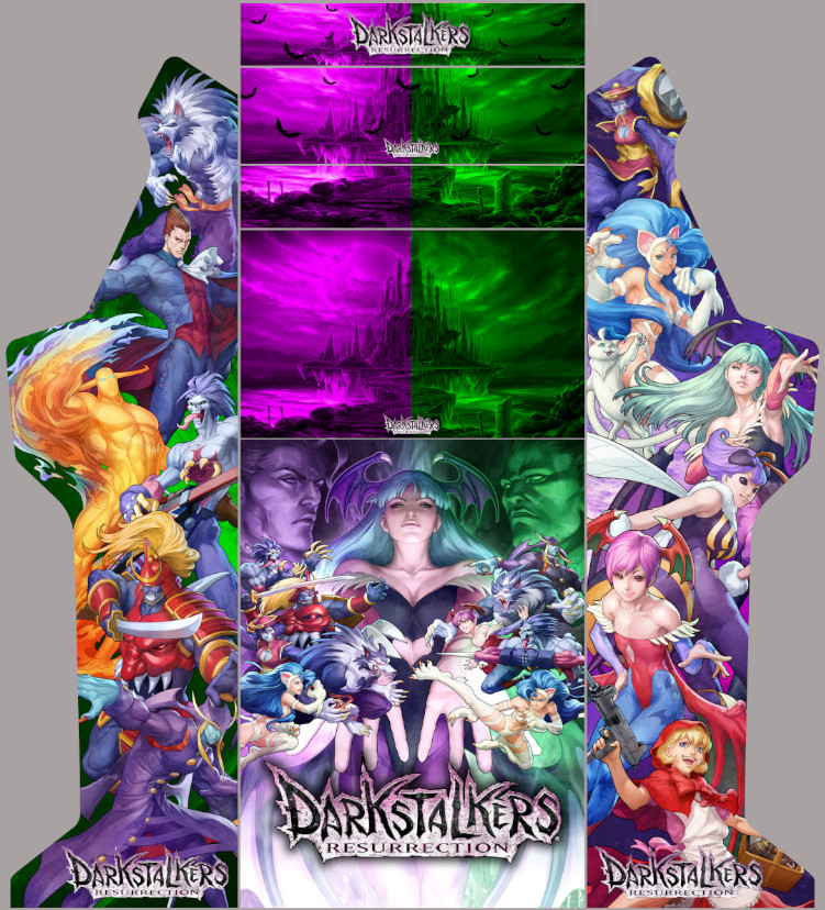 Bartop Graphics Cabin Arcade Stickers Pandora Box Dark Stolkers