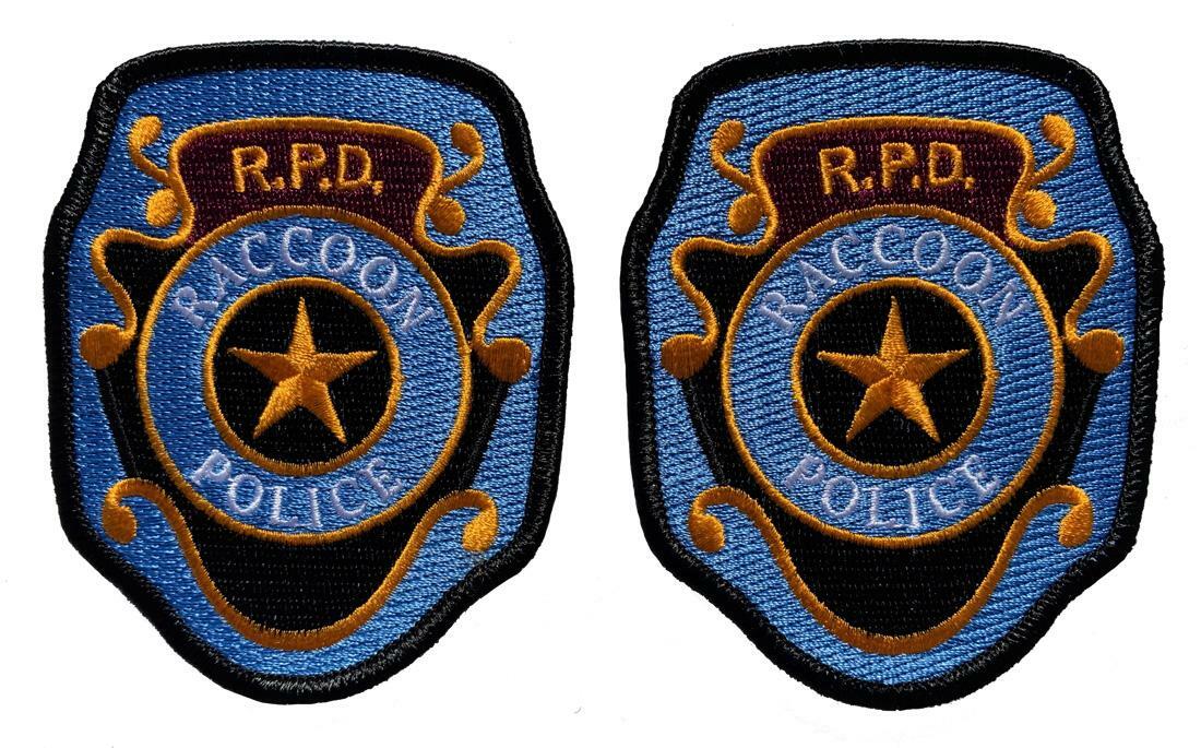 Resident Evil Raccoon Police R.P.D Patch (2pc 3.5 inch-Hook Fastener-R1)