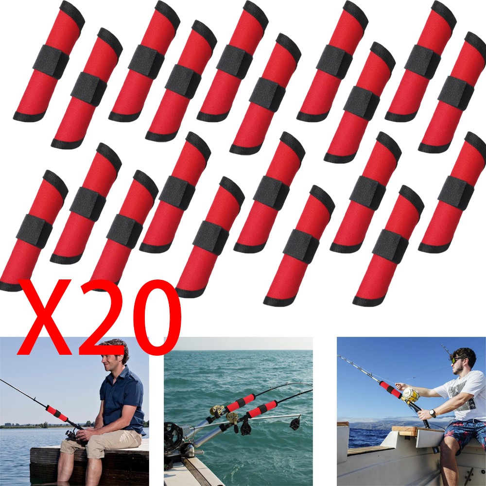 20X Fishing Lure Wraps 5.9 Inch Bait Sleeve Protector Hook Guard Rod Storage