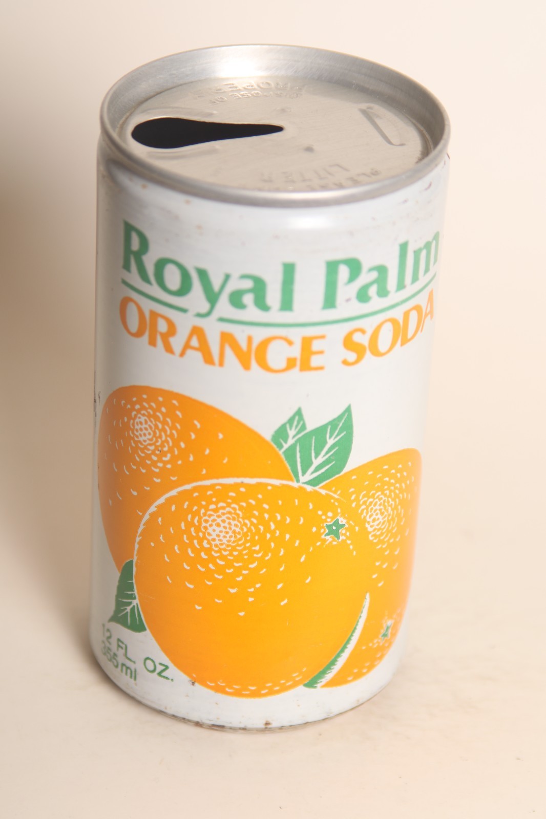 Royal Palm Orange soda can
