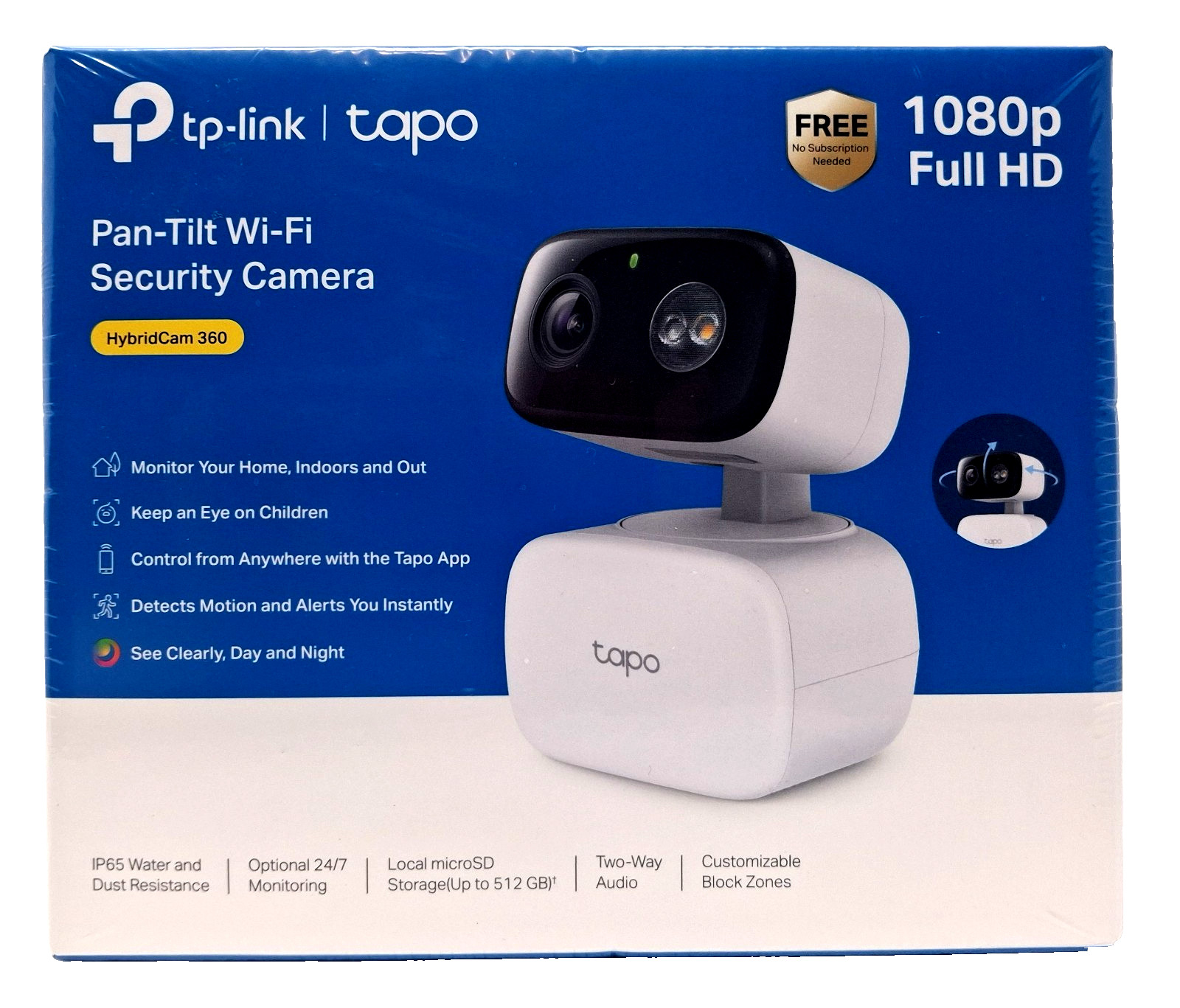 TP-Link Tapo 1080p Full HD Pan-Tilt WI-FI Security Camera Indoor/Outdoor