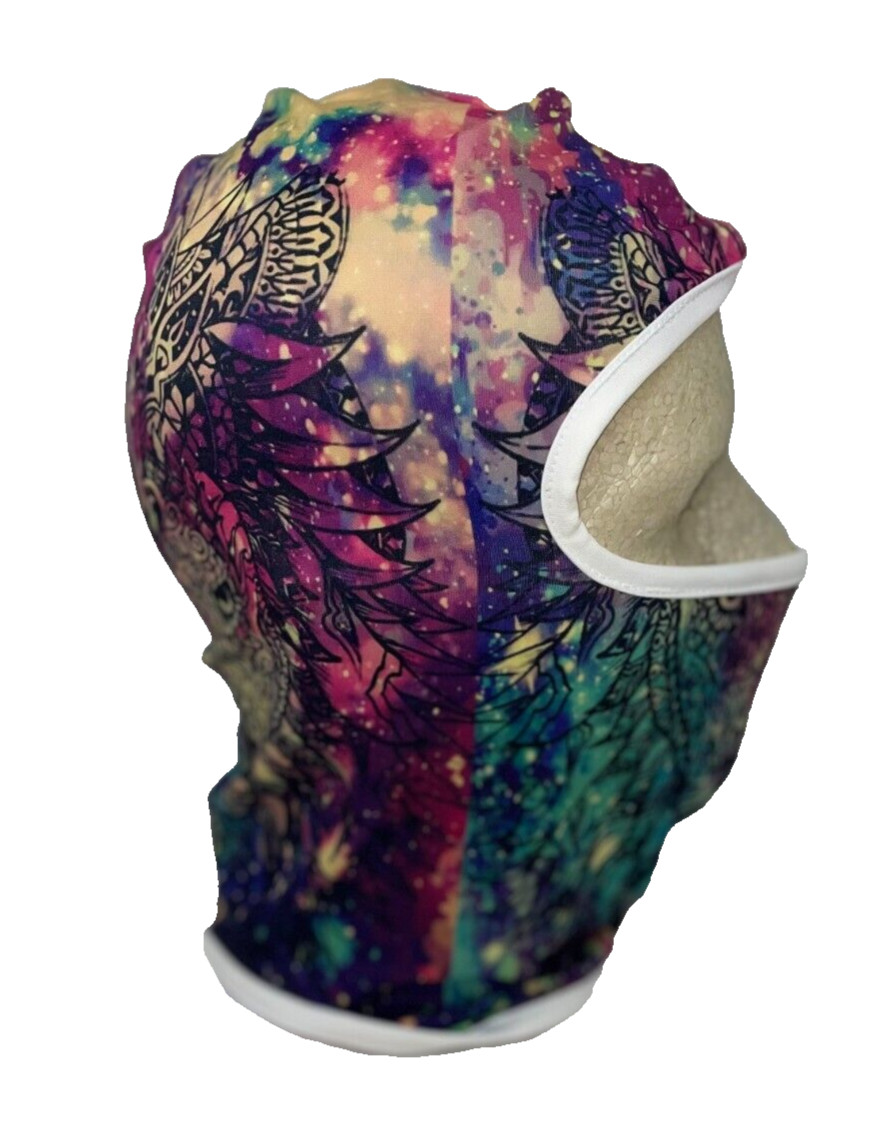 Hood Balaclava Face Mask Helmet Liner Tie Dye Paisley Biker Cycling Sport Ski