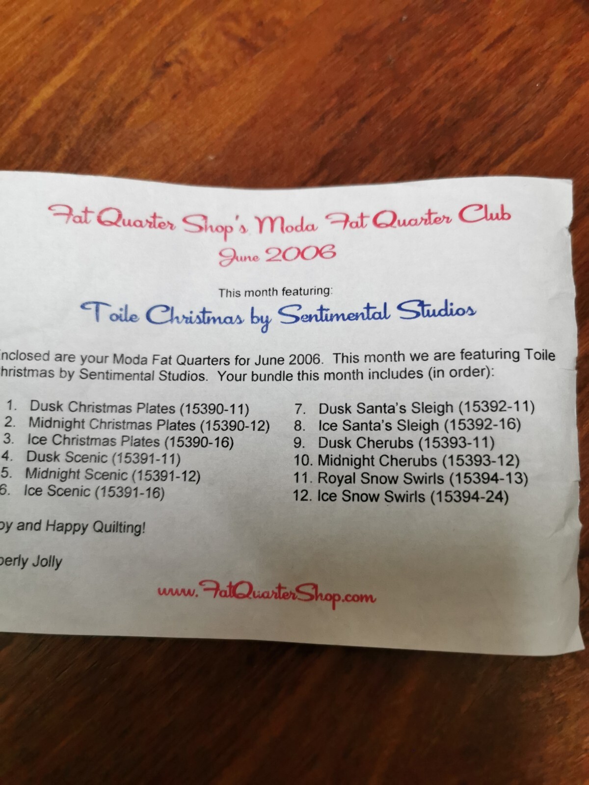 Fat Quarter Bundle: Toile Christmas by Sentimental Studios