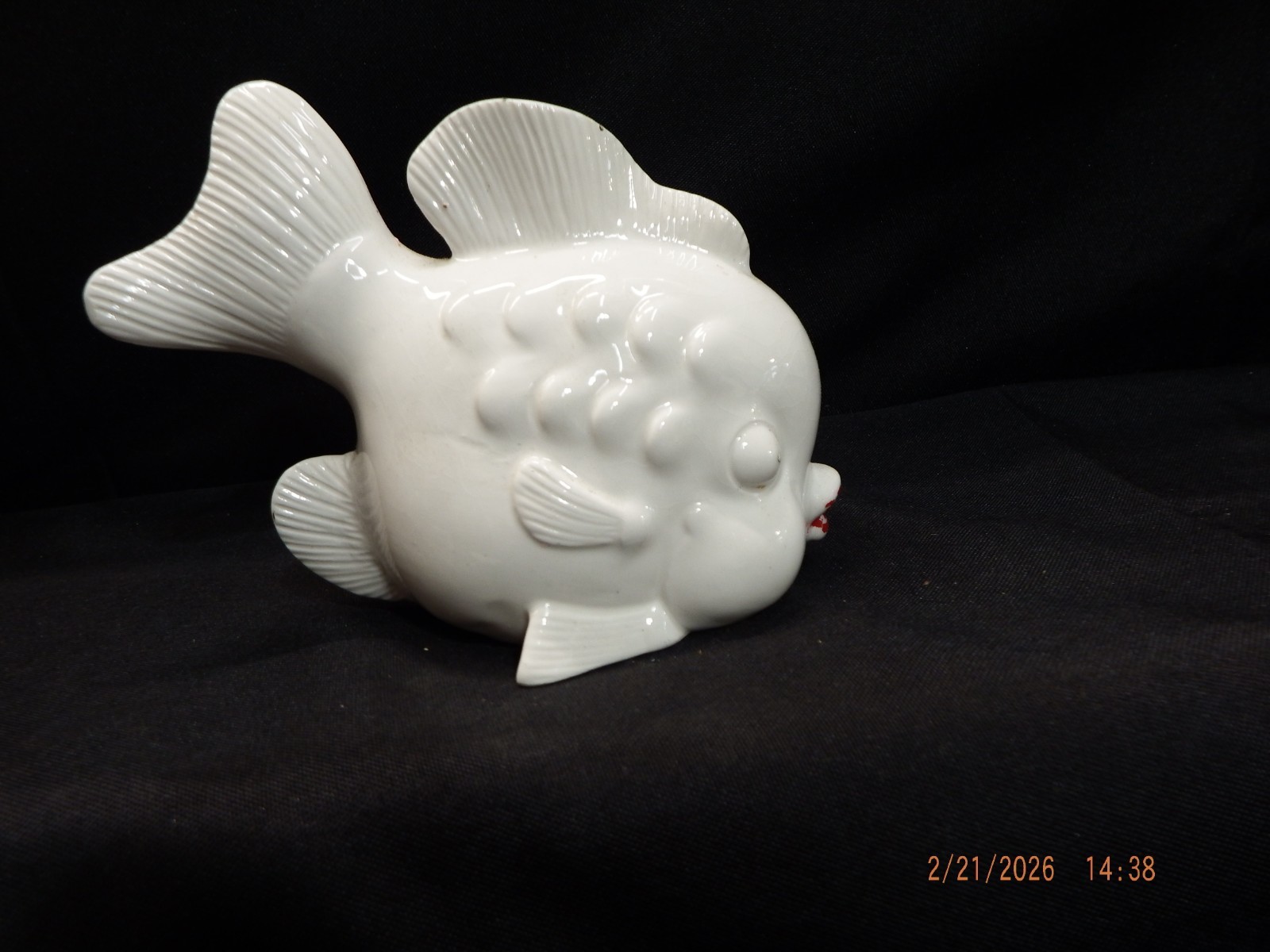 Vintage Ceramic Fish Wall Pocket/Sponge Holder-C338
