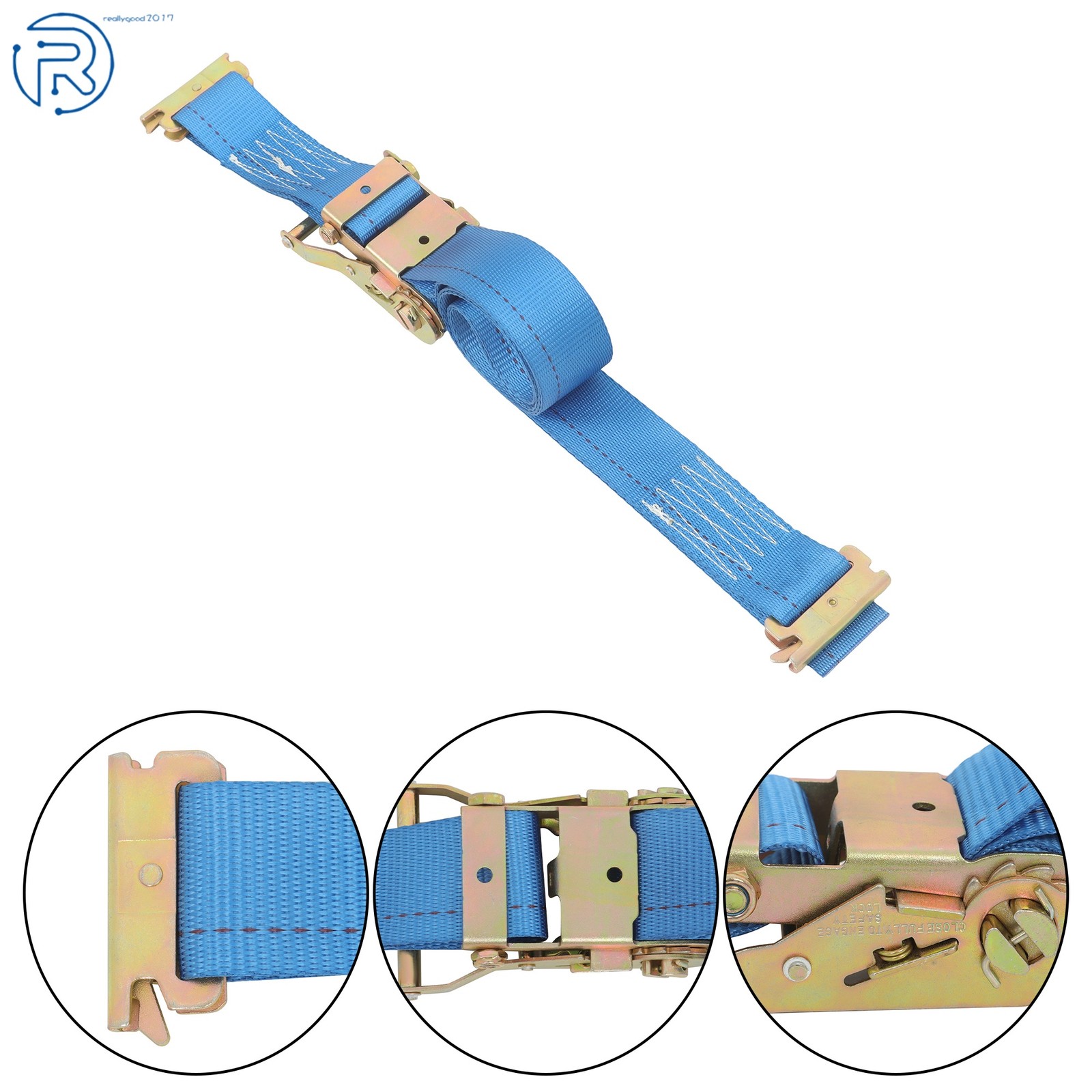 Durable E Track Wheel Chock System 7.5' Ratchet Tie Down Straps Secure Cargo