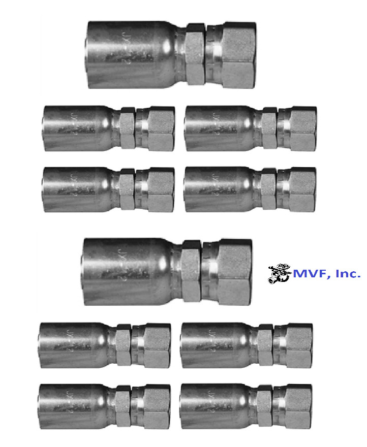 3/8" ID Hose x 3/8 JIC (9/16-18) 37° Female Swivel Steel (10PK) OMHY-06-06FJSx10