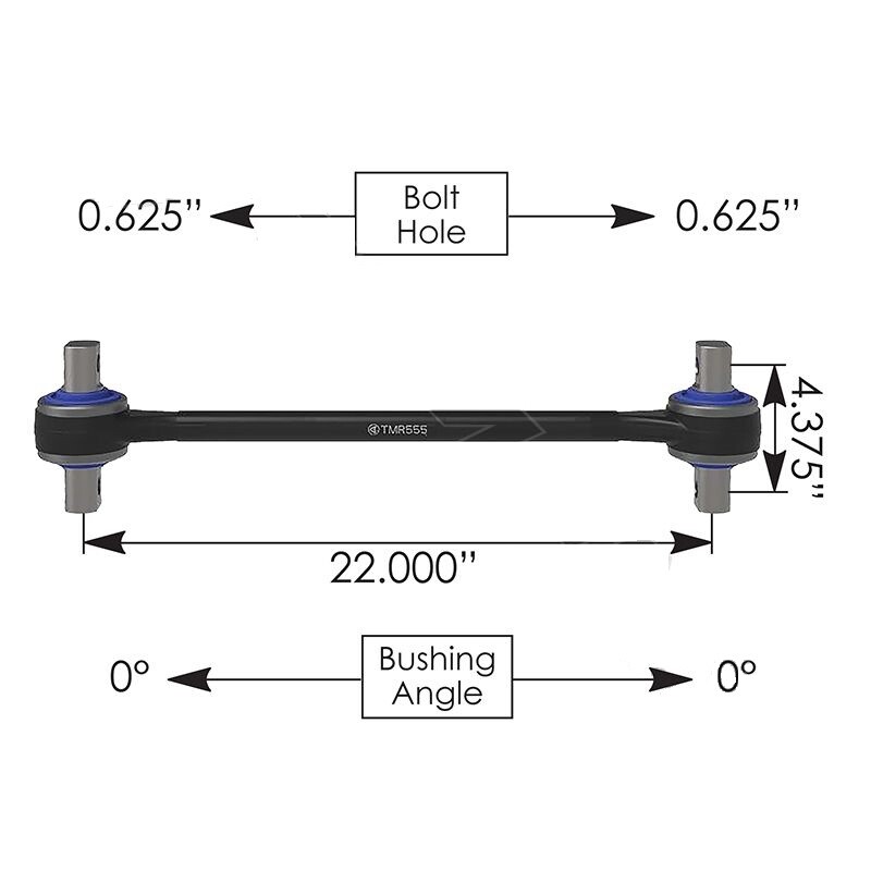 Torque Rod 22" Sealed Mack part# 17QF261P6, 12985, 1226447, 3972682, TMR555