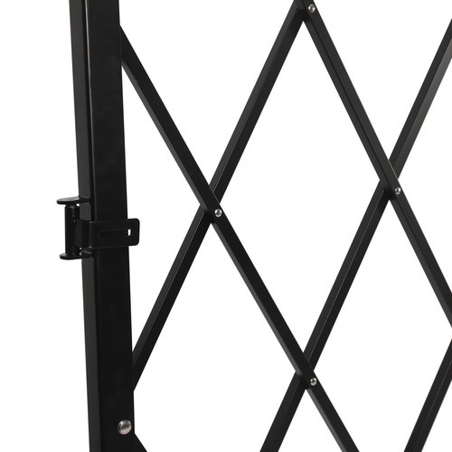 Folding Security Gate 7.2ft x 6.5ft Wall Mount Single Folding Door Scissor Gate