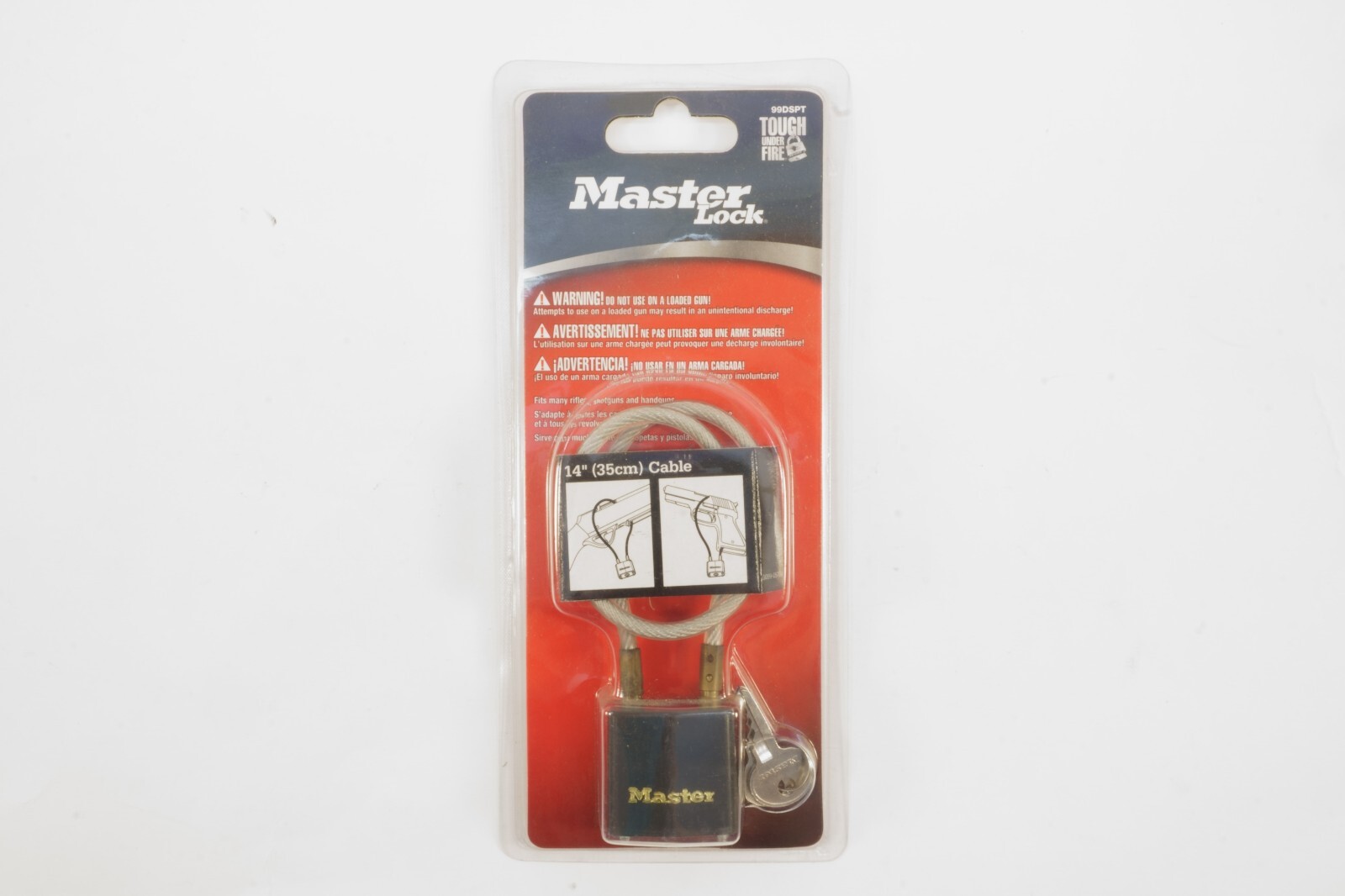 MasterLock Rifle, Shotgun, Handgun 14" Cable Gun Lock 99DSPT