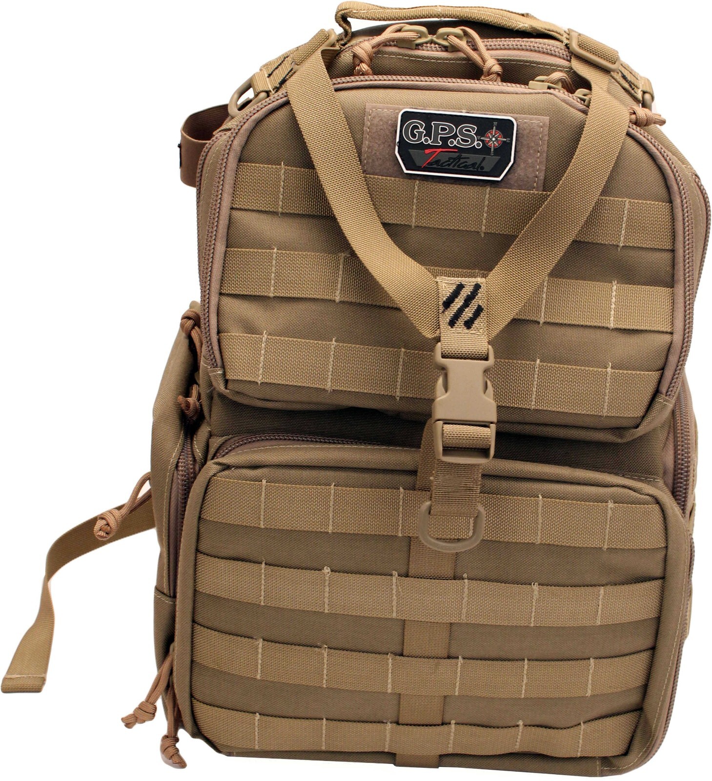 GPS Tan Tactical Range Backpack w/ 3 Cases for Walther PPQ P99 Q5 WMP 22 Pistol