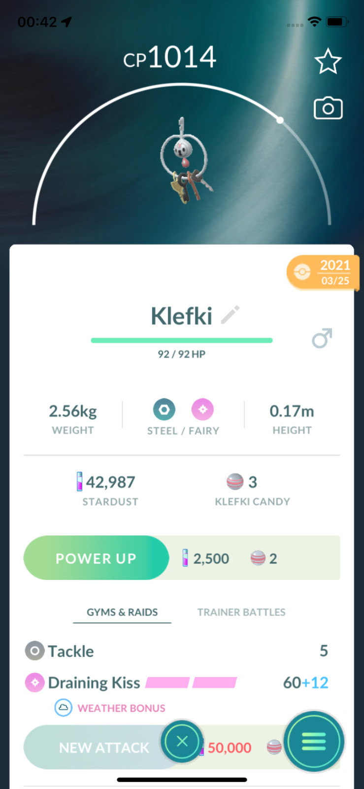 Pokemon - #707 Klefki !! Same Day Shippment or Next Day Guaranteed ! Go
