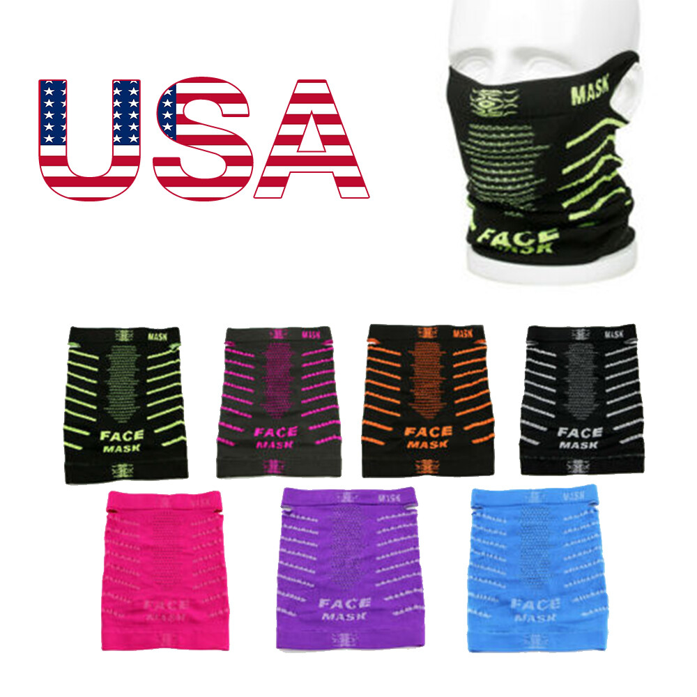 Neck Gaiter Bandana Face Cover Mask Headband Balaclava Scarf Windproof Men Women