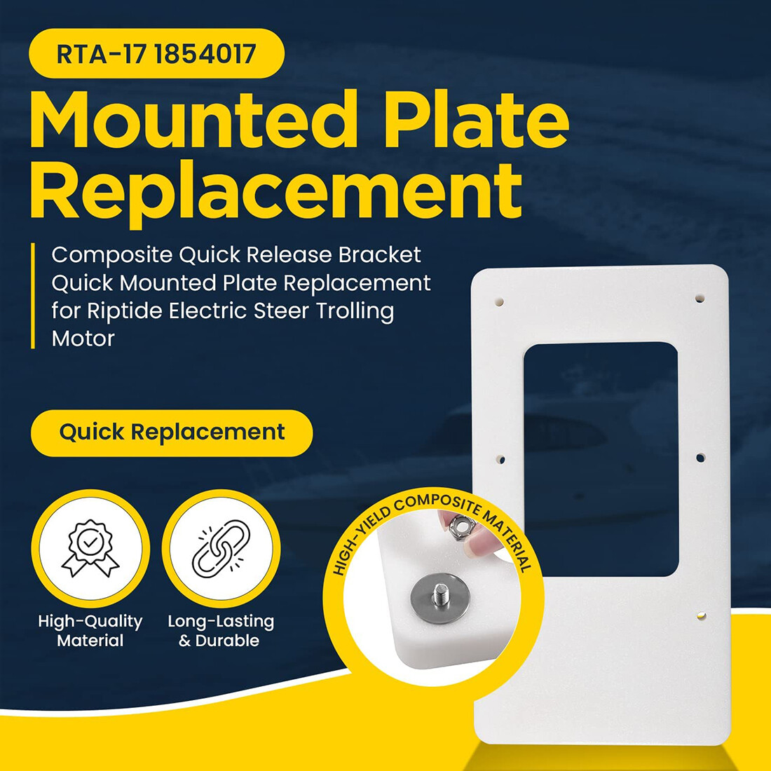 Minn Kota Rta-17 Quick Release Bracket Riptide Terrova 1854017
