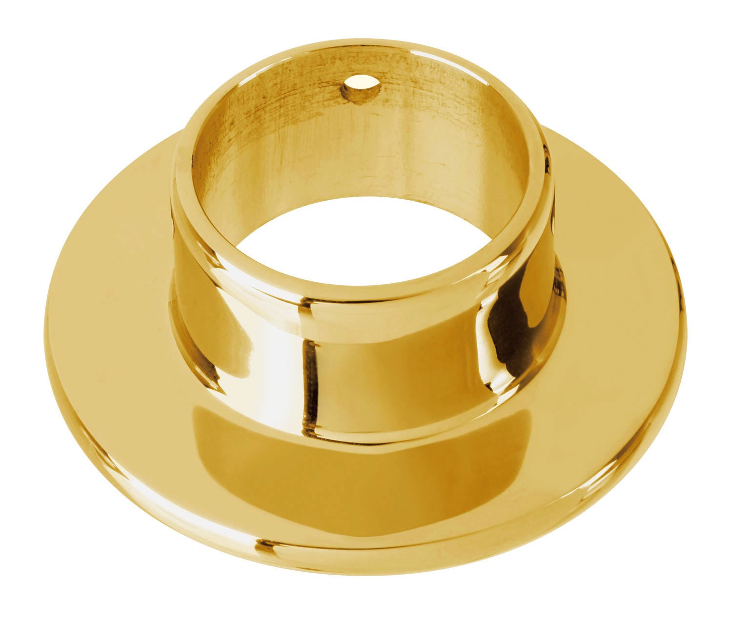 Lavi 00-510U/1H Undrilled Wall Flange For 1.5" Tubing Polished Brass