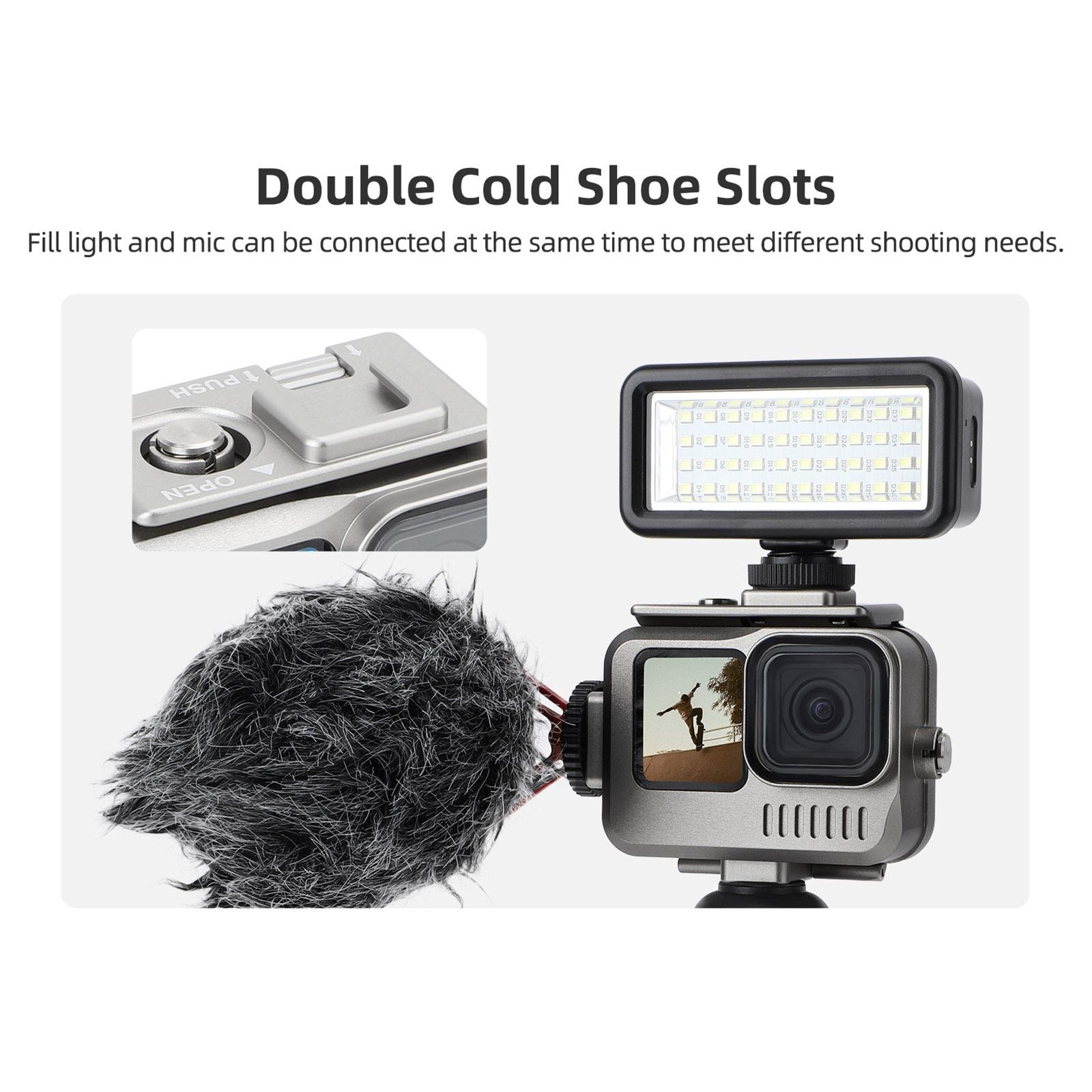 Metal Cage Hero Protective Frame Interface Expansion For GoPro 11/10/9 Camera