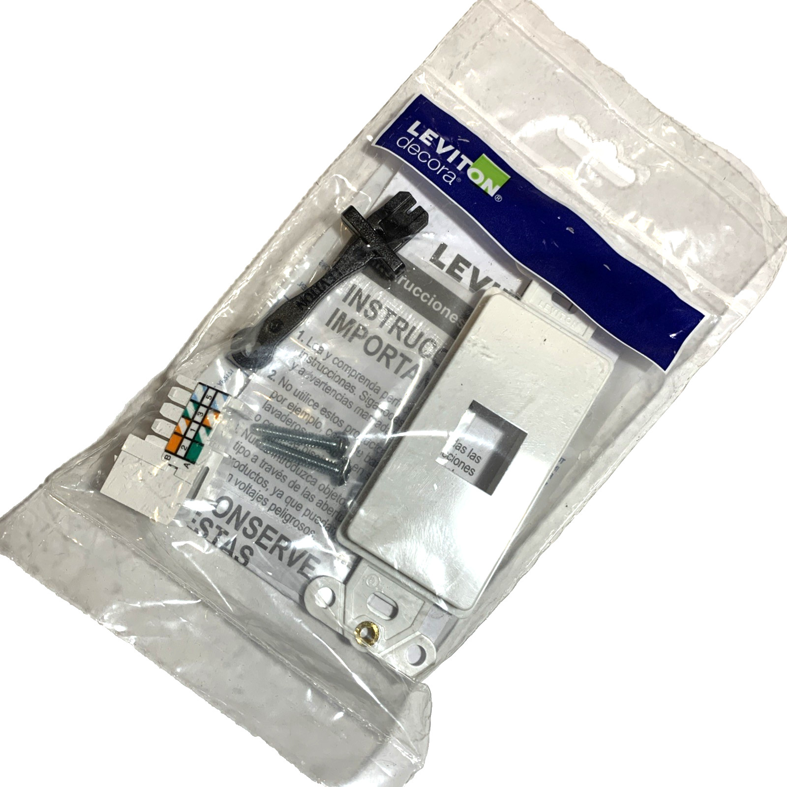 NEW Leviton R02-41540-W 1-gang white coaxial wall plate