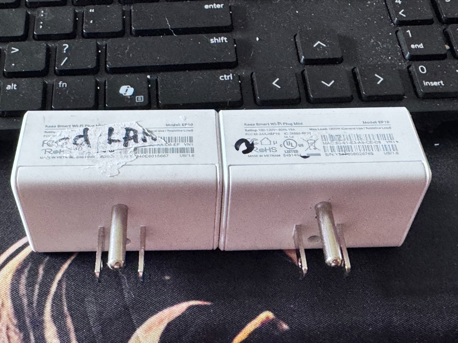 Lot of 2 USED TP-Link Kasa EP10 Wi-Fi Smart Plug Minis