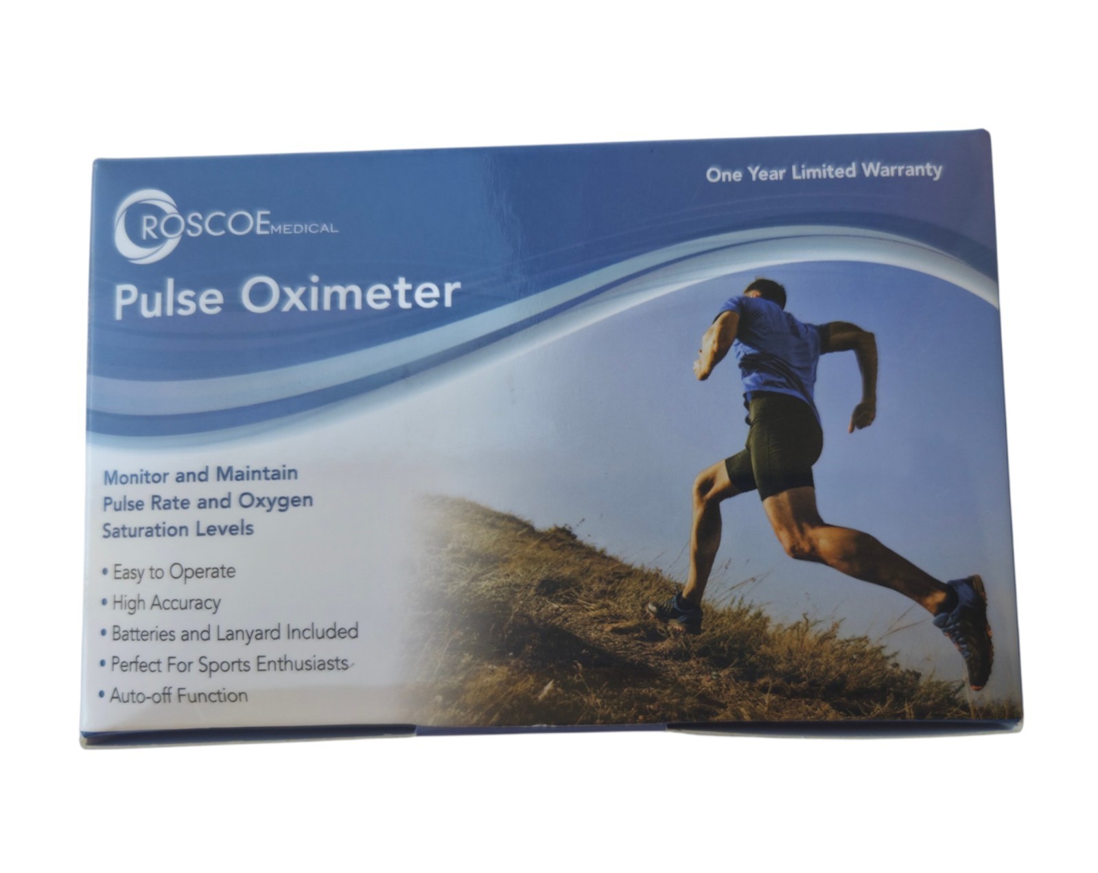 Roscoe Medical Fingertip Pulse Oximeter POX-ROS Sports Family Medicine