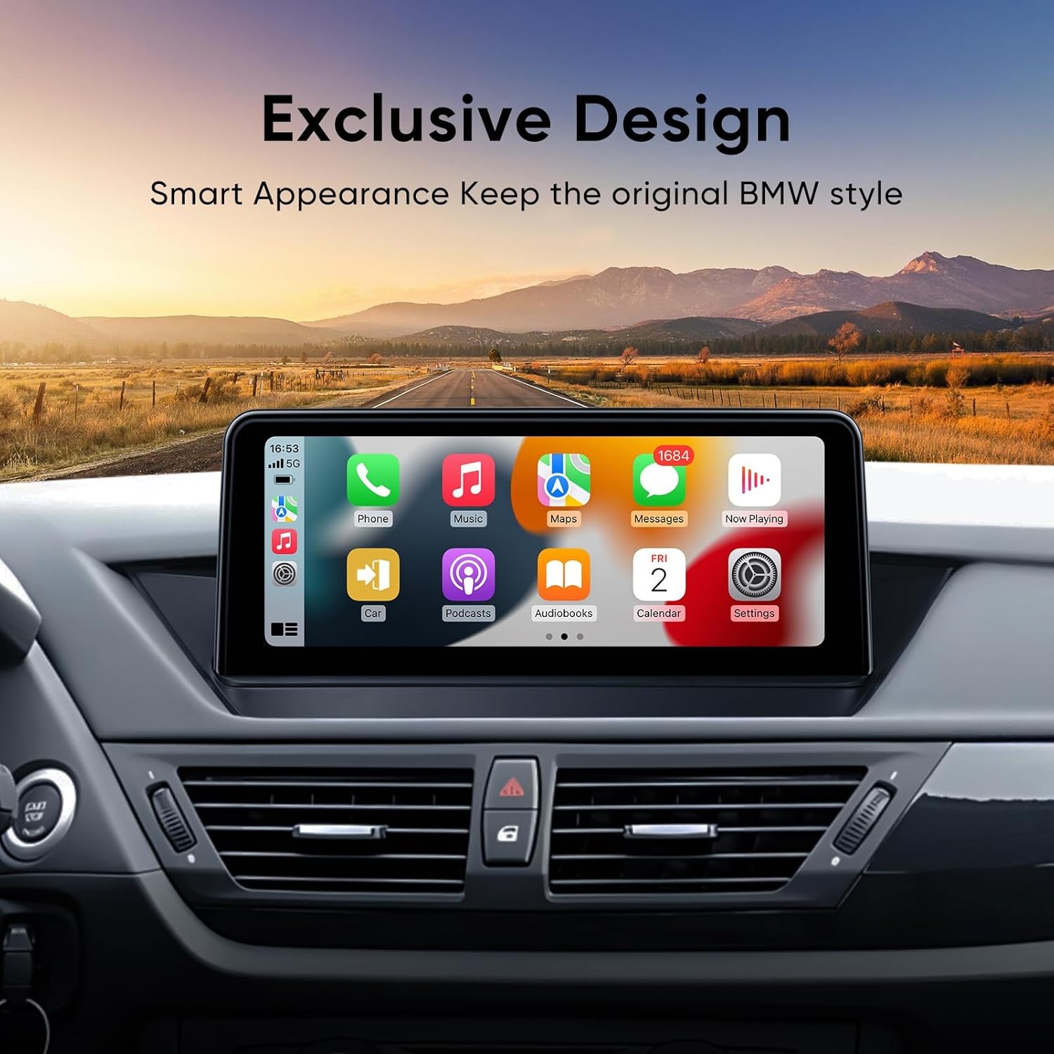 10.25' Touch Screen For BMW CIC X1 E84 Wireless CarPlay Android Auto 2009-2015