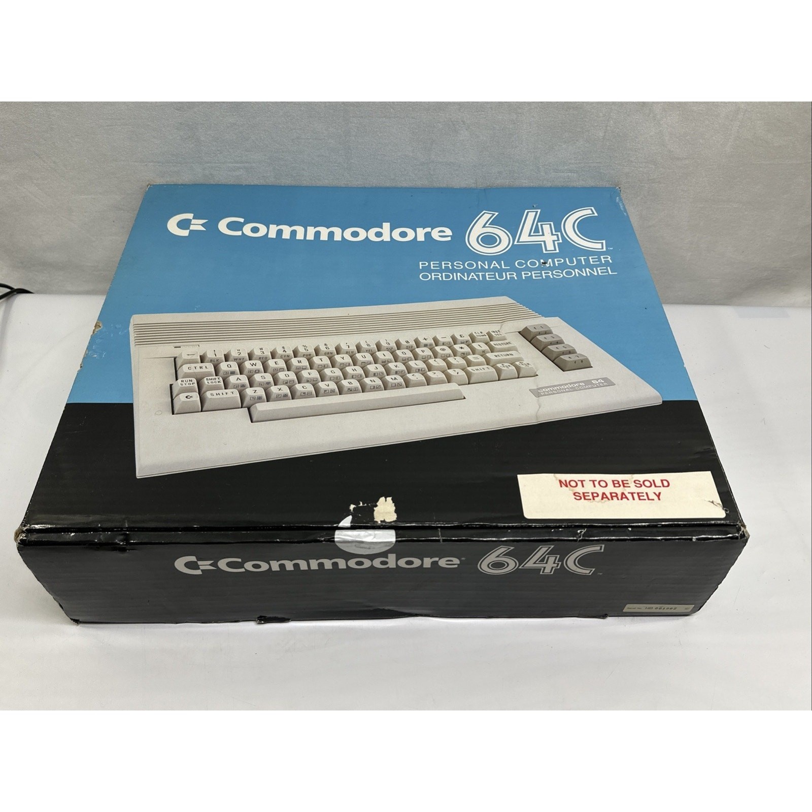 Vintage Commodore 64C Home Computer Console In Blue Box Working W/ Cassette