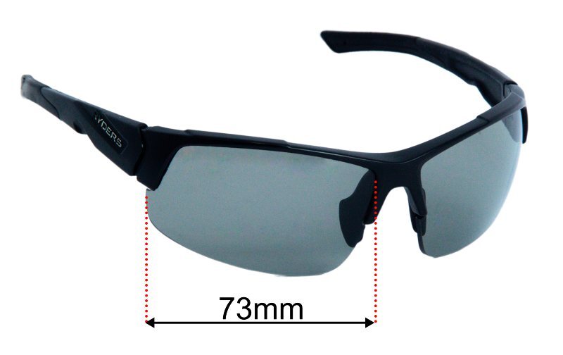 SFx Replacement Sunglass Lenses fits Ryders Strider - 73mm Wide