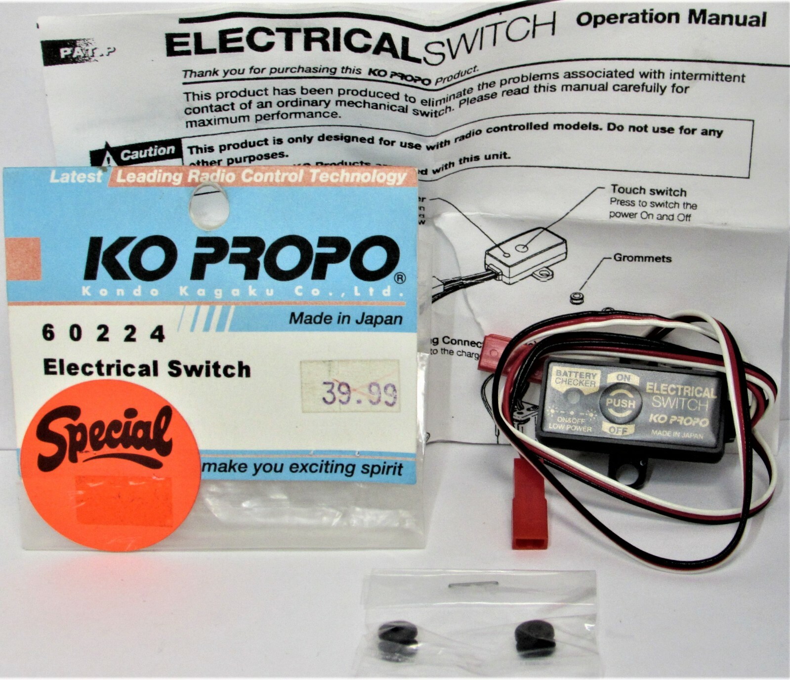 Universal KO PROPO Electrical Switch and Receiver pack checker Part # KOP60224
