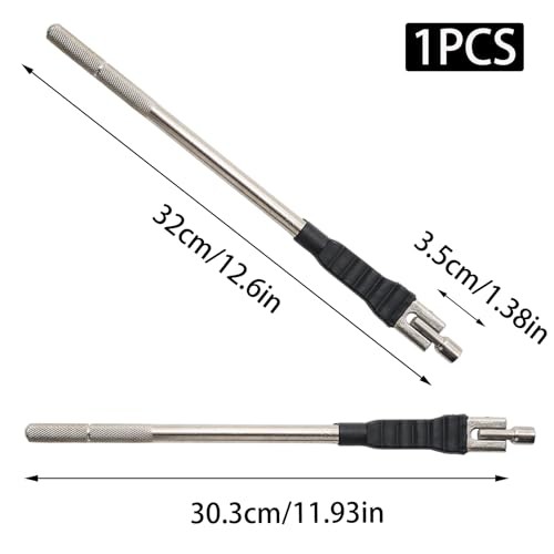 Tire Valve Stem Puller, Tire Valve Core Install and Removal Tool, Silver