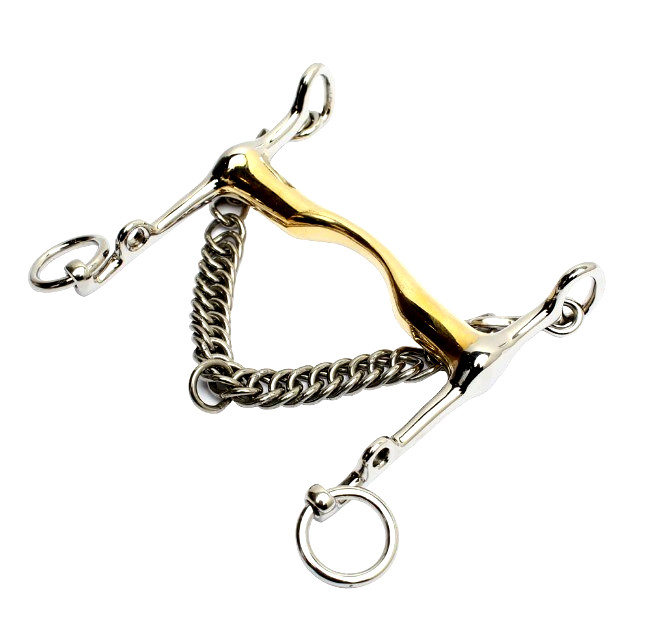Elegant Weymouth Bit – Stainless Steel with Brass Mouth for Dressage Horses