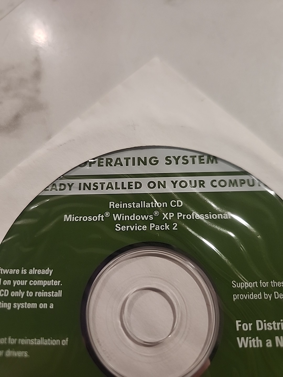Dell Application Reinstalling Microsoft Windows XP Prof Service Pack 2 Software