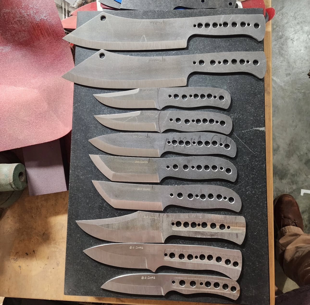 LOT OF 10 CUSTOM HANDMADE STAINLESS STEEL BLANK BLADES FOR KNIFE MAKING SUPPLIES