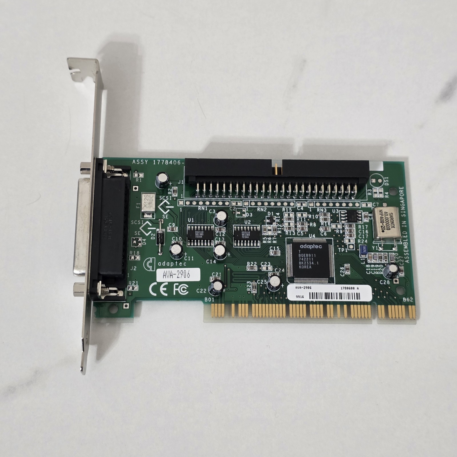 Adaptec AVA-2906 PCI SCSI Card Open Box