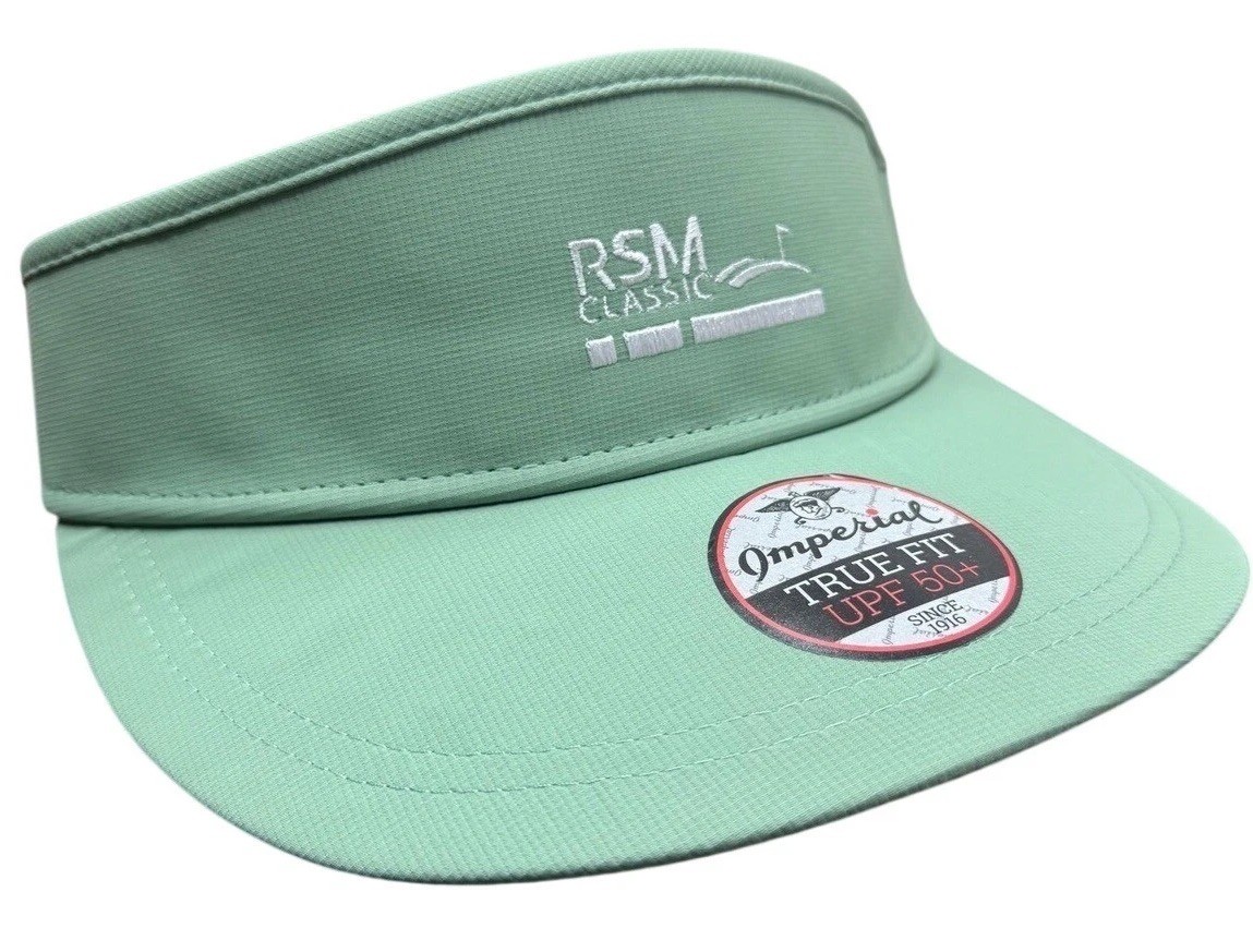 Imperial RSM Classic Golf Visor True Fit UPF 50+ Green Adjustable One Size NWT
